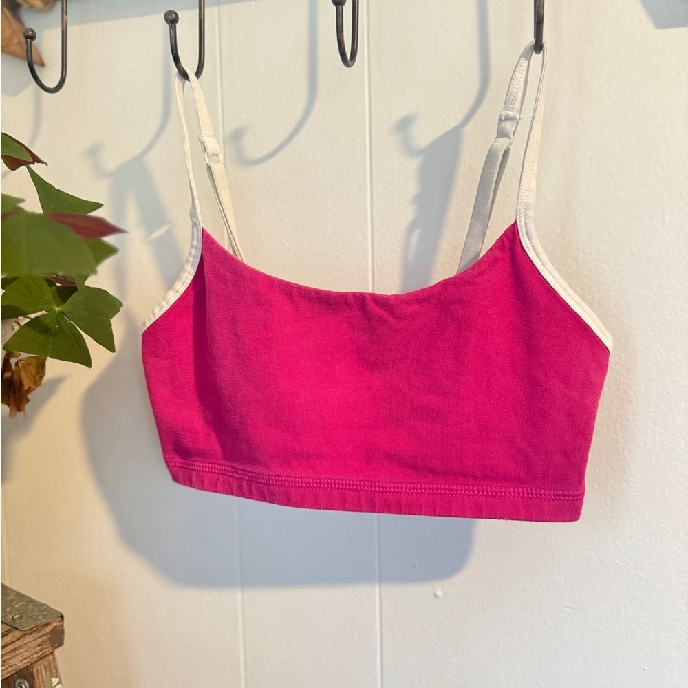 🩷 Mightly Girls Organic Cotton Bralette | Pink | Size 10 ✨